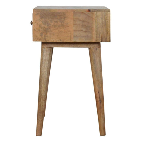 Line Carving Bedside Sleeping Artisan Furniture 