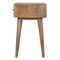 Line Carving Bedside Sleeping Artisan Furniture 