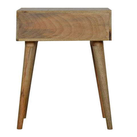 Line Carving Bedside Sleeping Artisan Furniture 