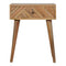 Line Carving Bedside Sleeping Artisan Furniture 