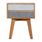 Line Grey Painted Bedside Sleeping Artisan Furniture 