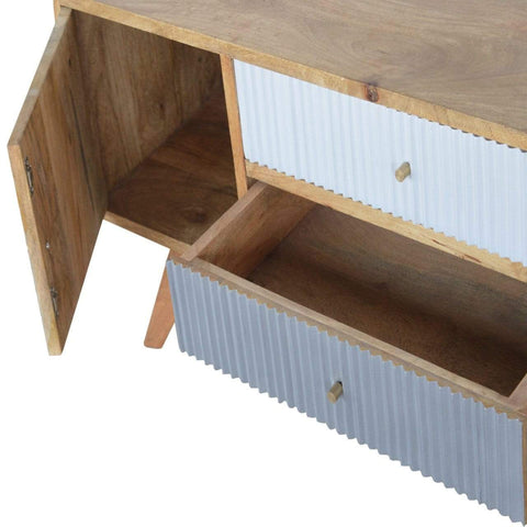 Line Grey Painted Media Unit Living Artisan Furniture 