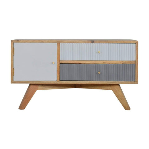 Line Grey Painted Media Unit Living Artisan Furniture 