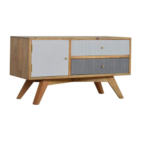 Line Grey Painted Media Unit Living Artisan Furniture 