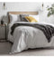 Linen Blend Duvet Set White Superking Sleeping Regency Studio 