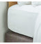 Linen Blend White Fitted Sheet Double Sleeping Regency Studio 
