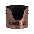Logs & Kindling Buckets + Matchstick Holder Copper Finish Accessories Hill Interiors 