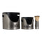 Logs & Kindling Buckets + Matchstick Holder In Aged Pewter Accessories Hill Interiors 