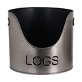 Logs & Kindling Buckets + Matchstick Holder In Aged Pewter Accessories Hill Interiors 