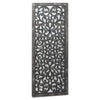 Louis Carved Antique Mettalic Lattice Mirror