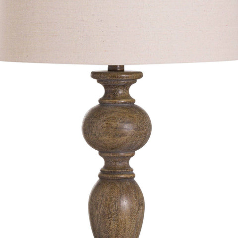 Luca Table Lamp With Natural Shade Lighting Hill Interiors 