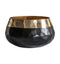Lugo Planter Large Black/Gold Accessories Regency Studio 