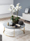 Lunato Coffee Table - Grey Lacquer Coffee Table Distinction Furniture 
