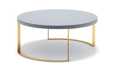 Lunato Coffee Table - Grey Lacquer Coffee Table Distinction Furniture 