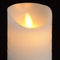 Luxe Collection 3 x 4 White Flickering Flame LED Wax Candle Accessories Hill Interiors 