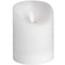 Luxe Collection 3 x 4 White Flickering Flame LED Wax Candle Accessories Hill Interiors 