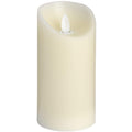 Luxe Collection 3 x 6 Cream Flickering Flame LED Wax Candle Accessories Hill Interiors 