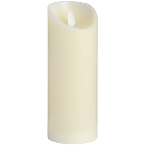 Luxe Collection 3 x 8 Cream Flickering Flame LED Wax Candle Accessories Hill Interiors 