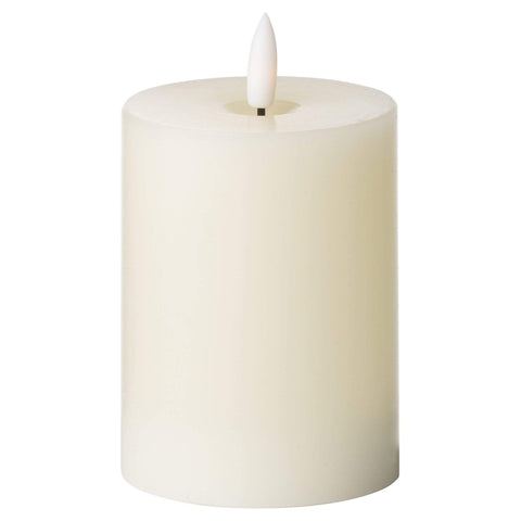 Luxe Collection Natural Glow 3 x 4 LED Ivory Candle Accessories Hill Interiors 