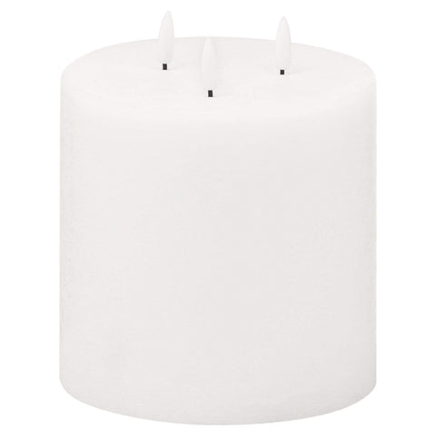 Luxe Collection Natural Glow 6x6 LED White Candle Accessories Hill Interiors 