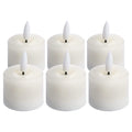 Luxe Collection Set Of 6 Natural Glow Led Tealight Candles Accessories Hill Interiors 