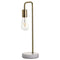Marble And Brass Industrial Desk Lamp Lighting Hill Interiors 