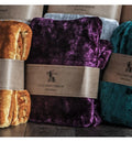 Maximus Fleece Throw Plum Accessories Regency Studio 