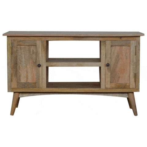 Media Unit with 2 Cabinets and 2 Drawers Living Artisan Furniture 