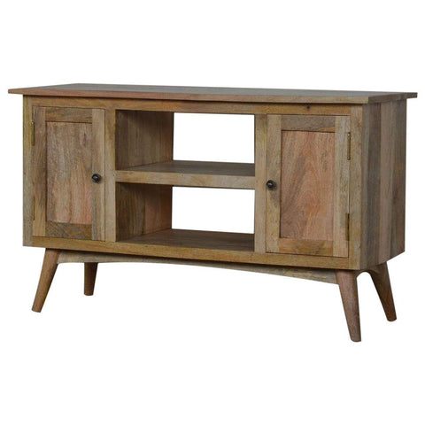 Media Unit with 2 Cabinets and 2 Drawers Living Artisan Furniture 