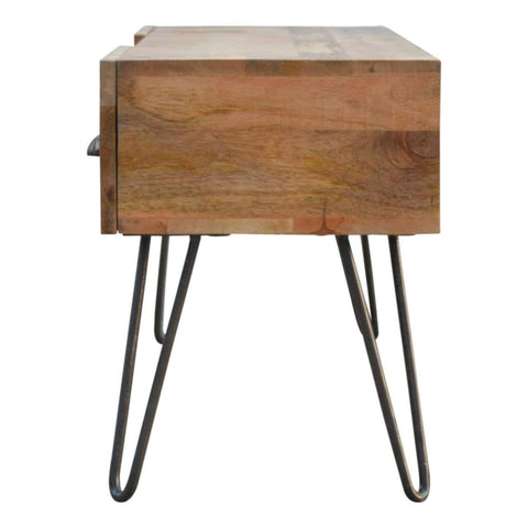 Media Unit with Iron Base Living Artisan Furniture 