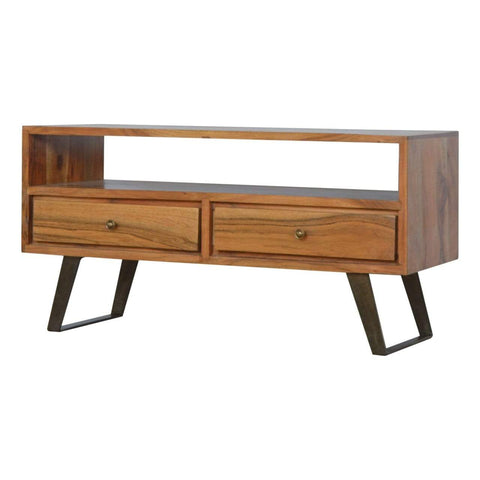 Media Unit with Iron Legs Living Artisan Furniture 