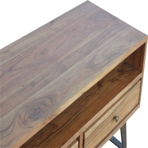 Media Unit with Iron Legs Living Artisan Furniture 