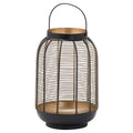 Medium Black Glowray Wire Lantern Accessories Hill Interiors 