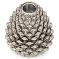 Medium Silver Pinecone Candle Holder Accessories Hill Interiors 