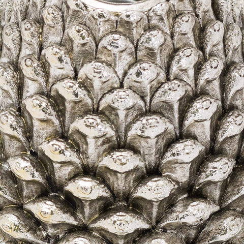 Medium Silver Pinecone Candle Holder Accessories Hill Interiors 
