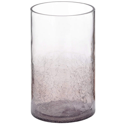 Medium Smoked Crackle Effect Candle Holder Accessories Hill Interiors 