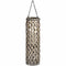 Medium Wicker Lantern with Glass Hurricane Accessories Hill Interiors 