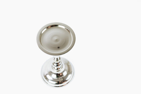 Merle Candlestick Silver Finish by Lene Bjerre Candle Holder Lene Bjerre 