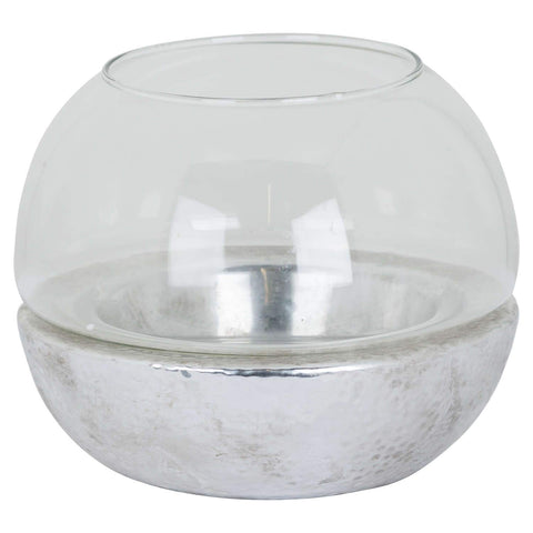 Metallic Ceramic Spherical Hurricane Lantern Accessories Hill Interiors 