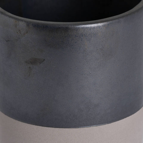 Metallic Grey Ceramic Planter Accessories Hill Interiors 