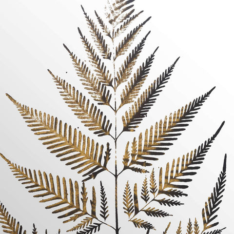 Metallic Mirrored Brass Fern Wall Art Accessories Hill Interiors 