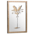 Metallic Mirrored Brass Palm Wall Art Accessories Hill Interiors 
