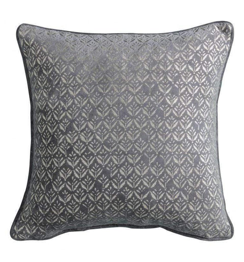 Metallic Printed Cushion Grey Accessories Regency Studio 