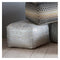 Metallica Pouffe Silver Living Regency Studio 