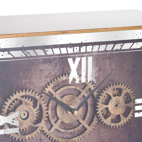 Mirrored Moving Mechanism Mantel Clock Accessories Hill Interiors 