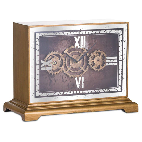 Mirrored Moving Mechanism Mantel Clock Accessories Hill Interiors 