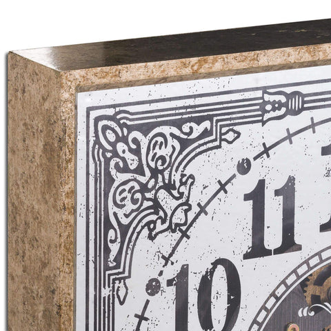 Mirrored Moving Mechanism Wall Clock Accessories Hill Interiors 