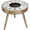 Mirrored Round Framed Clock Table With Moving Mechanism Accessories Hill Interiors 