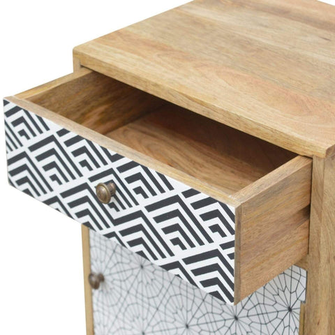 Mixed Pattern Bedside Sleeping Artisan Furniture 