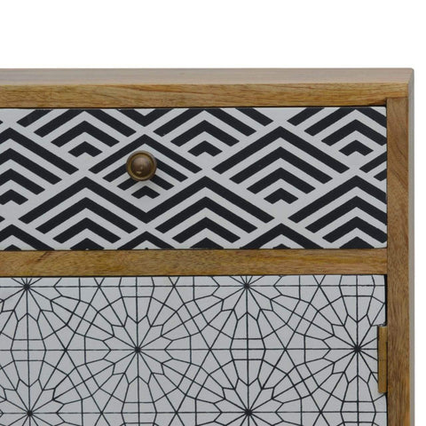 Mixed Pattern Bedside Sleeping Artisan Furniture 